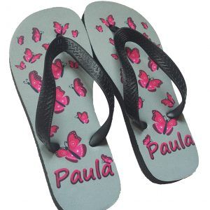 Chanclas personalizadas "Mariposas"